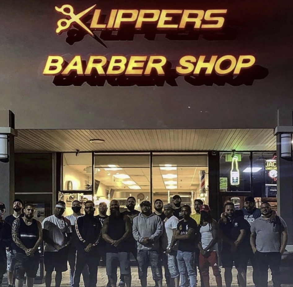 Klippers III Barber Shop interior with barber chairs and modern decor